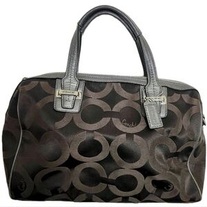 Coach Taylor OP Art Jacquard Satchel